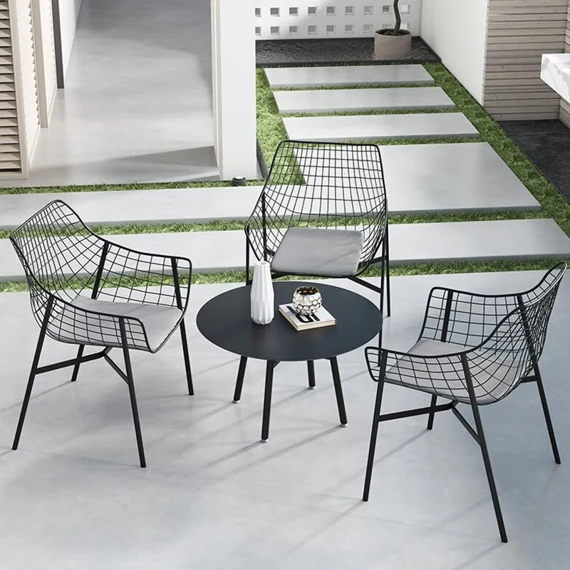 Outdoor Furniture For Cafe - voor buiten gebruik, set van smeedijzeren