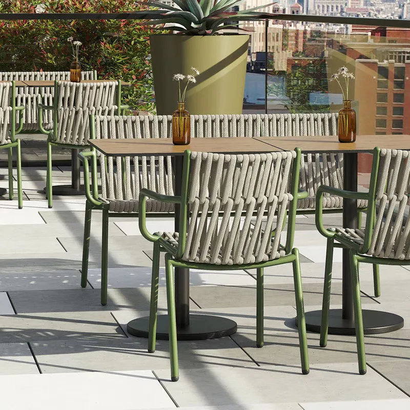 Outdoor Furniture For Cafe - Buitenmeubilair van aluminiumlegering en rotan voor
