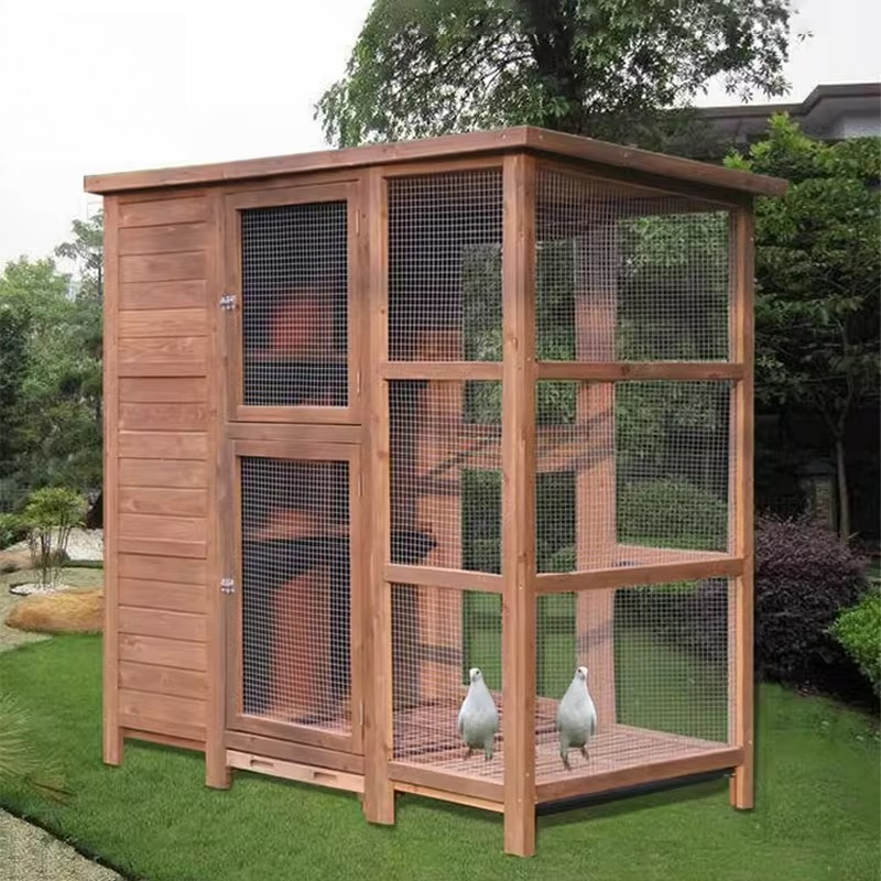 Outdoor Furniture Easy To Clean - Grote houten vogelvolière, buiten, aanpasbaar, makkelijk