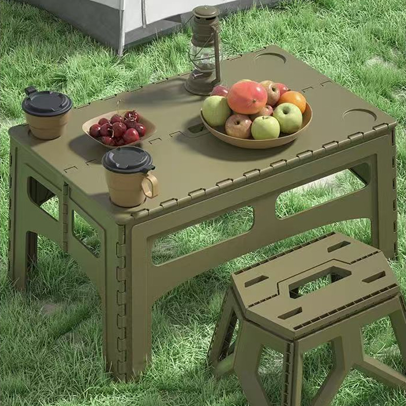 Outdoor Furniture Exhibition - Opvouwbare draagbare buiten verlengde plastic campingtafel