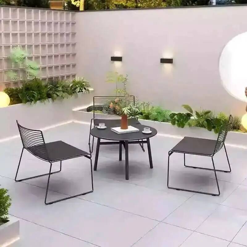 Outdoor Furniture For Cafe - Eenvoudig café Balkon Vrije tijd Ijzer