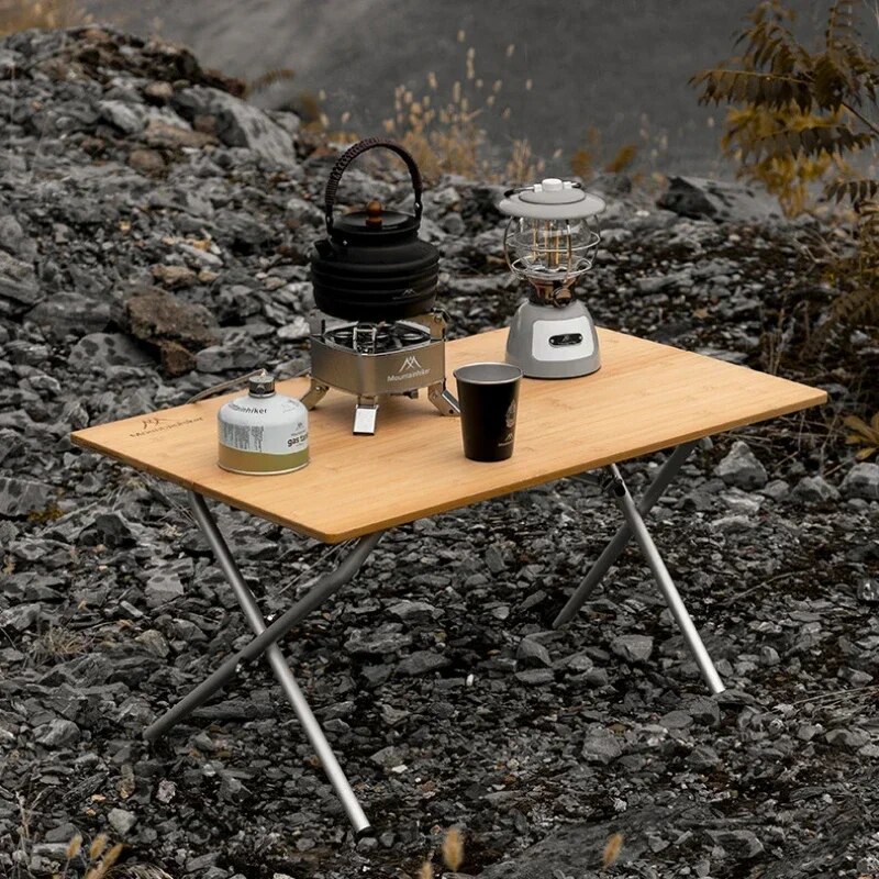 Outdoor Furniture Australia - Mountainhiker Outdoor Camping Bamboe 2/3 Klaptafel