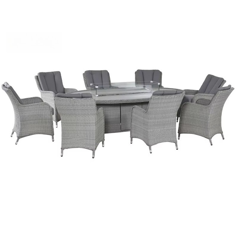 Tuinmeubelen vuurplaats rotan  - Outdoor Furniture Set With Fire Pit recensie en prijs
