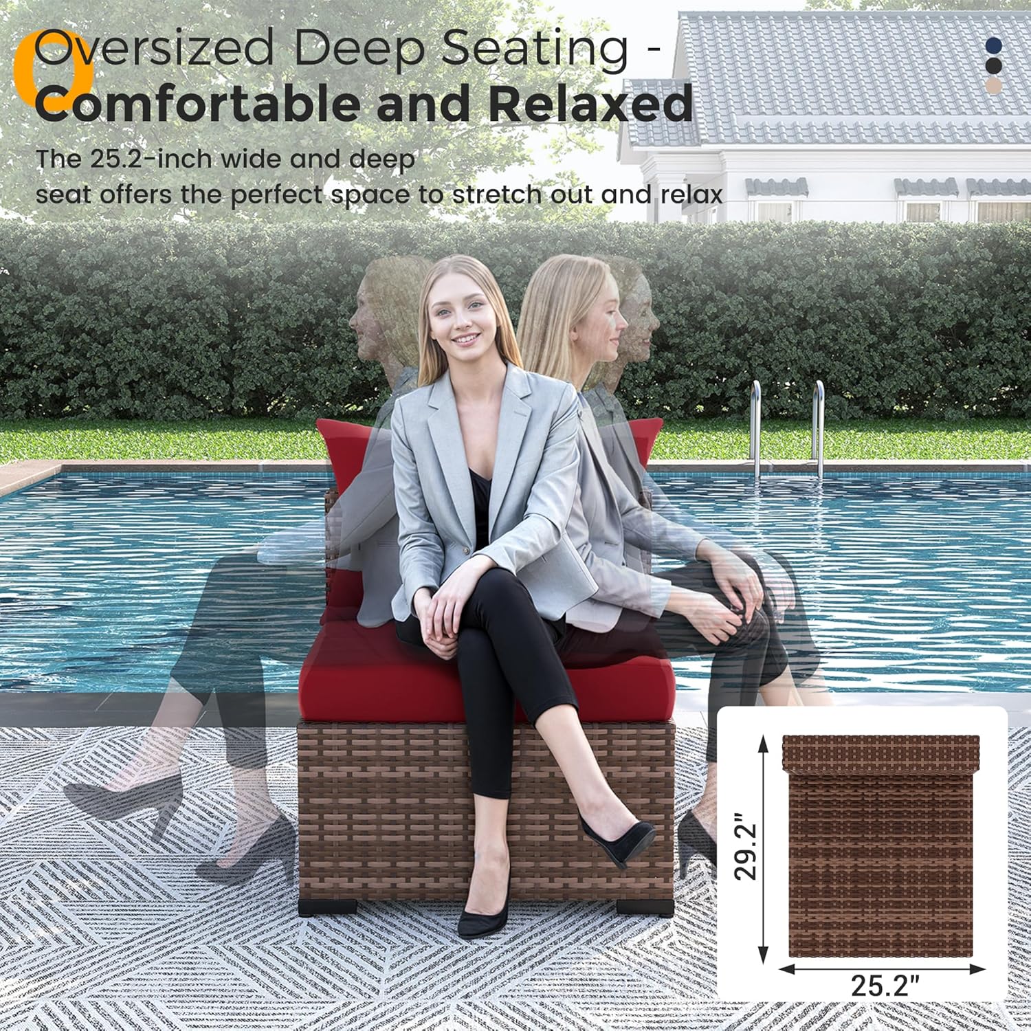 8-delige all-weather wicker lo - Outdoor Furniture Set With Fire Pit recensie en prijs
