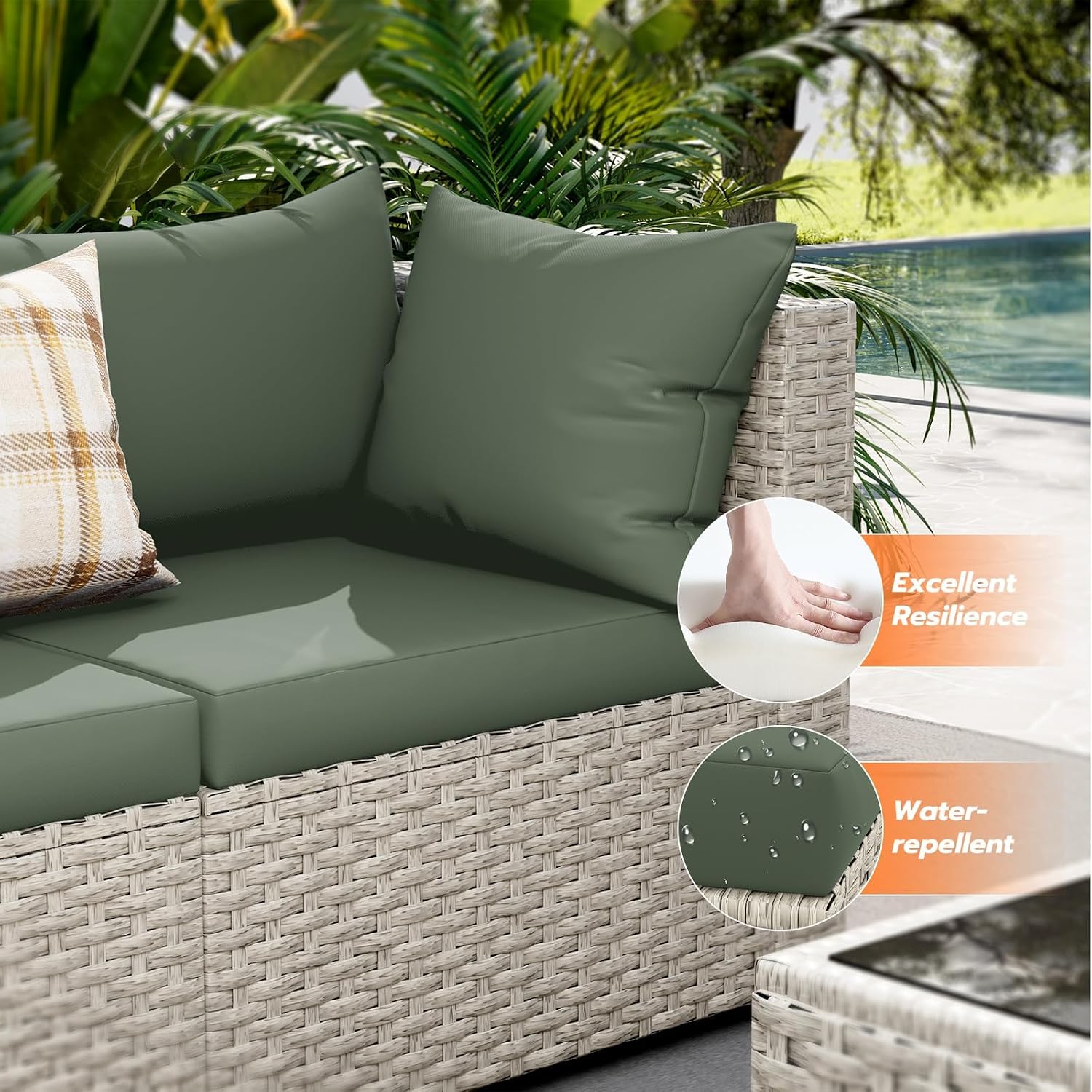 8-persoons buitenbankstel met  - Outdoor Furniture Set With Fire Pit recensie en prijs