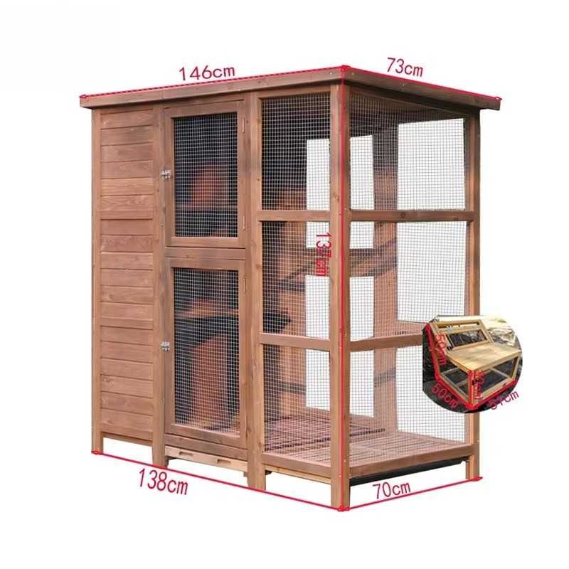 Grote houten vogelvolière, bui - Outdoor Furniture Easy To Clean recensie en prijs