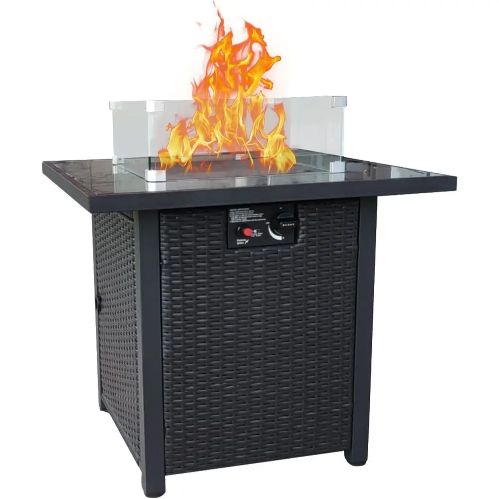 Wicker tuinmeubelenset, rotan  - Outdoor Furniture Set With Fire Pit recensie en prijs