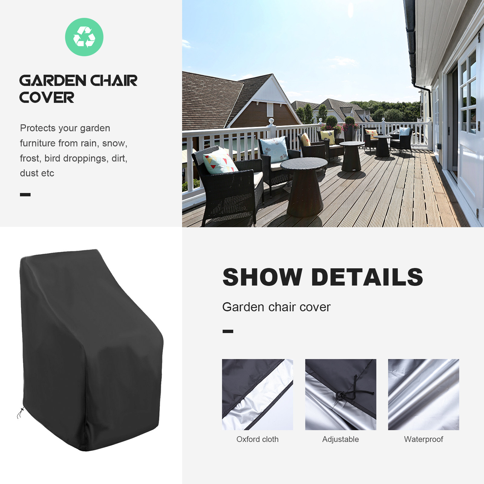 1 stuks buitenstoelhoes waterd - Outdoor Furniture Easy To Clean recensie en prijs