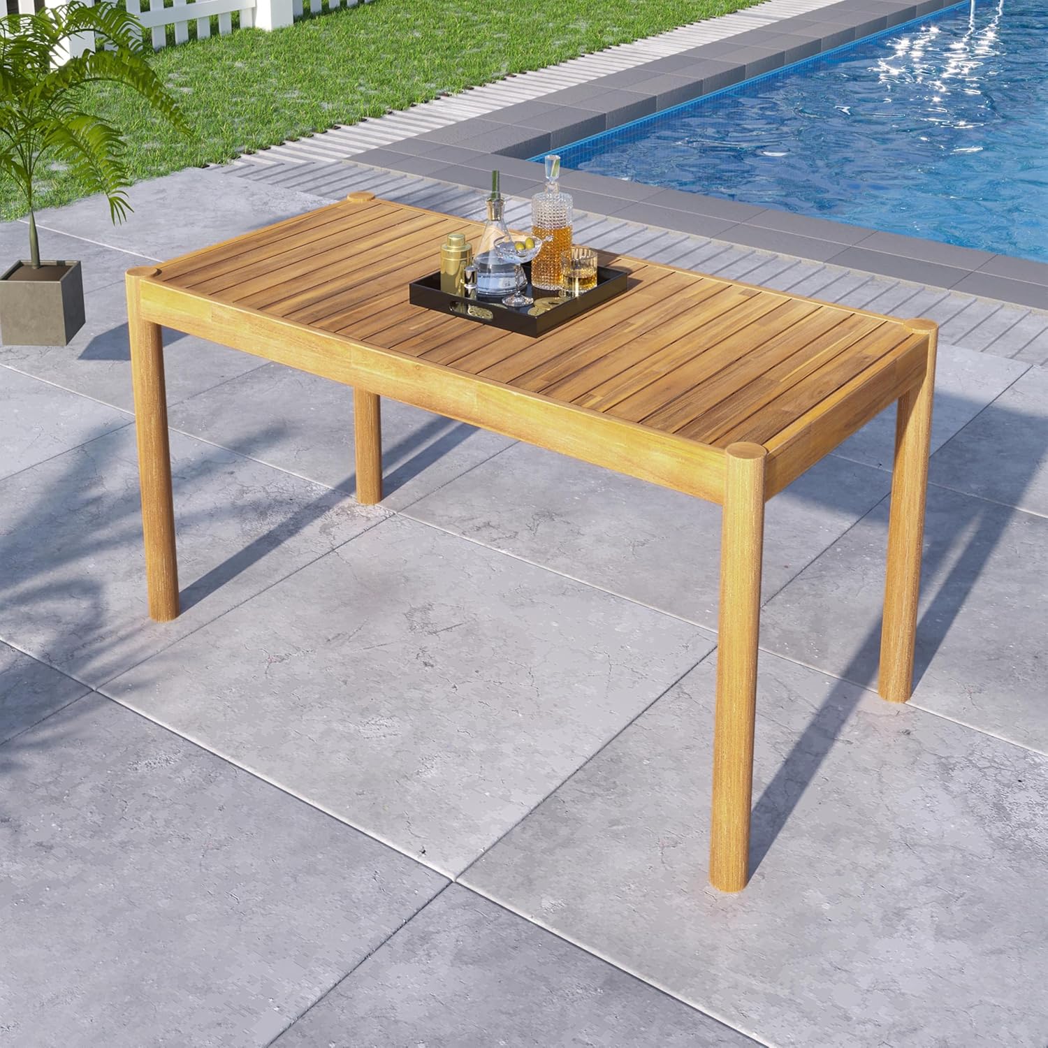 Massief acaciahouten buitentaf - Outdoor Furniture Easy To Clean recensie en prijs