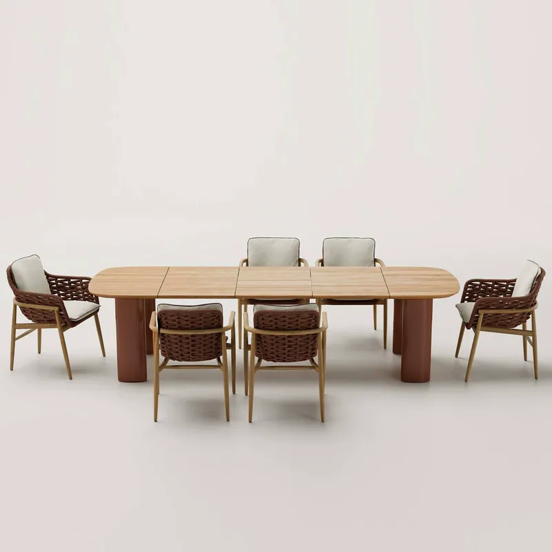 Nordic Rattan Outdoor Dining T - Outdoor Furniture For Cafe recensie en prijs