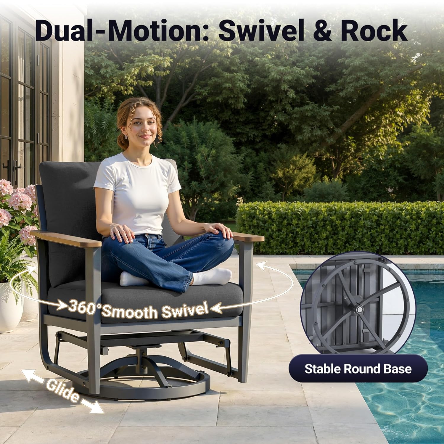5-delige aluminium terrasset m - Outdoor Furniture Set With Fire Pit recensie en prijs