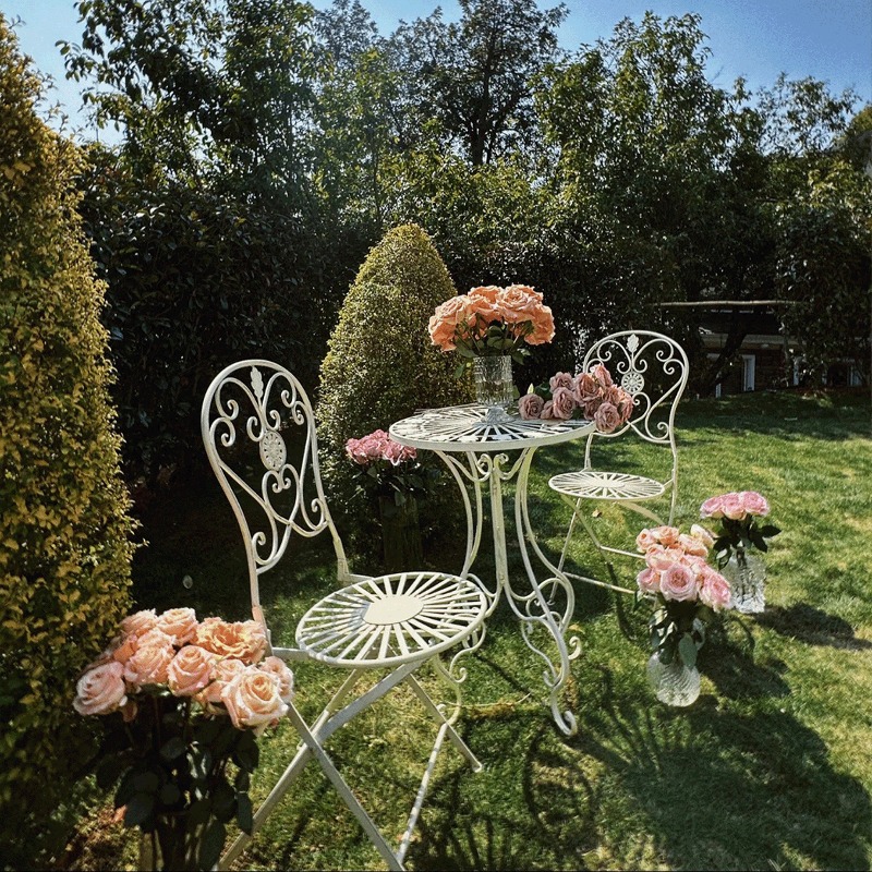 Franse vintage ijzeren tafel e - Outdoor Furniture For Cafe recensie en prijs
