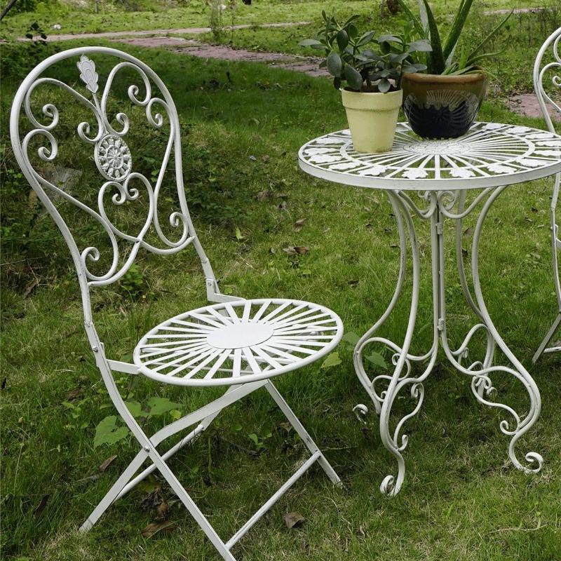 Franse vintage ijzeren tafel e - Outdoor Furniture For Cafe recensie en prijs