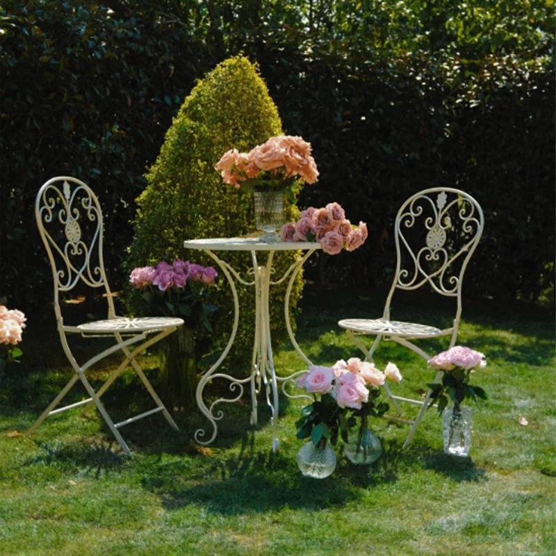 Franse vintage ijzeren tafel e - Outdoor Furniture For Cafe recensie en prijs