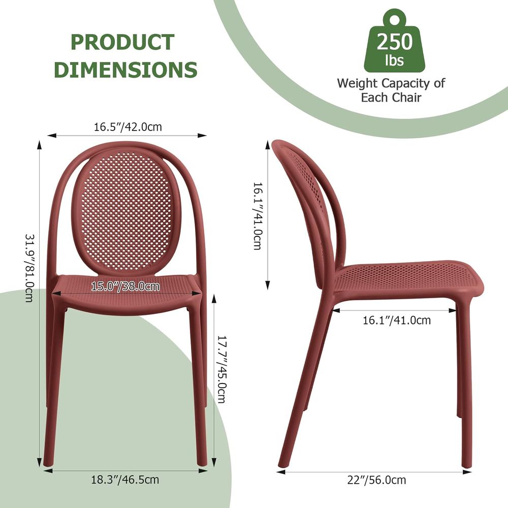 Weerbestendige stapelbare eetk - Outdoor Furniture Easy To Clean recensie en prijs