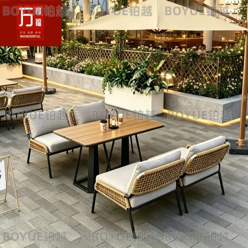 Tuinmeubelenset van rotan en w - Outdoor Furniture For Cafe recensie en prijs