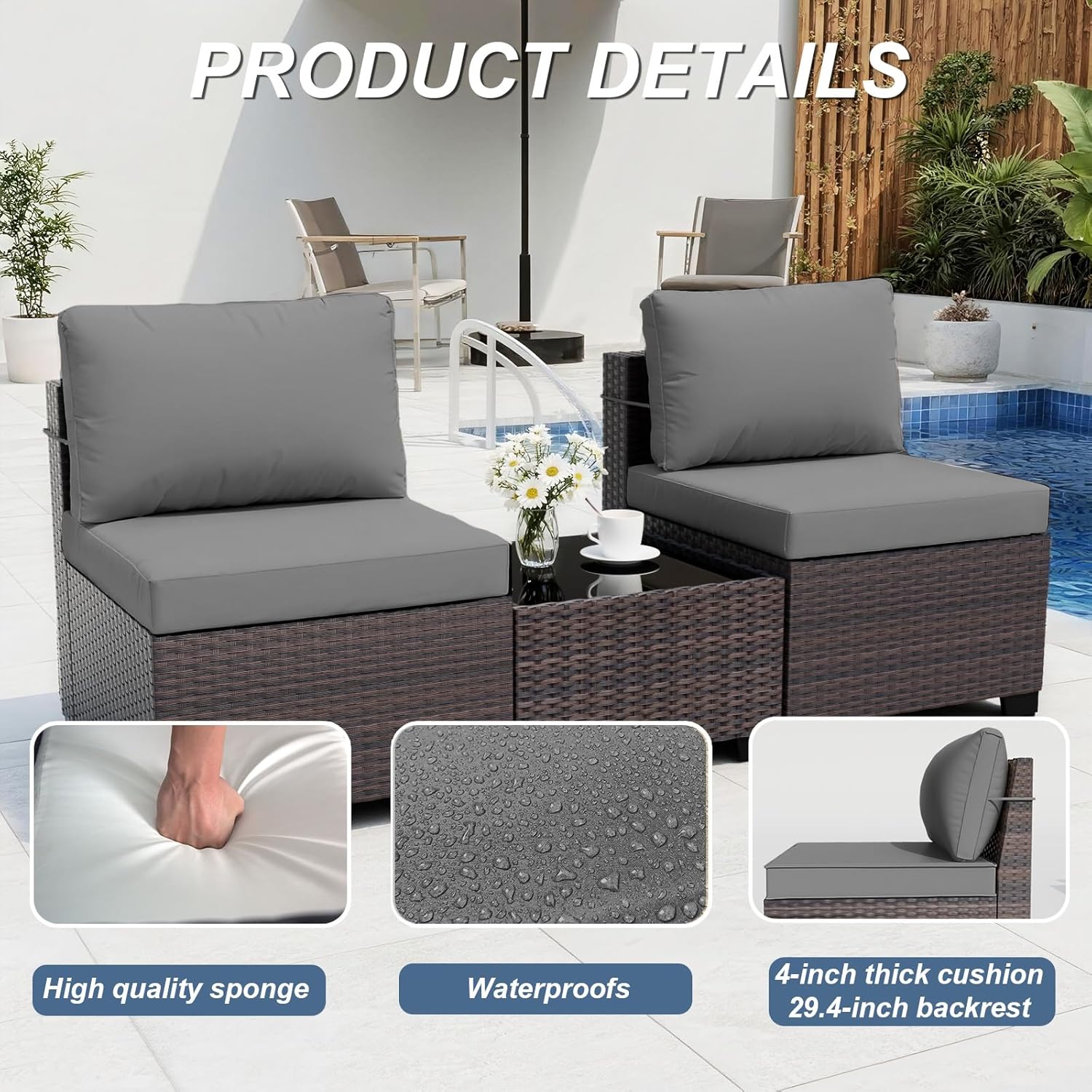 Tuinmeubelset met vuurtafel 55 - Outdoor Furniture Set With Fire Pit recensie en prijs