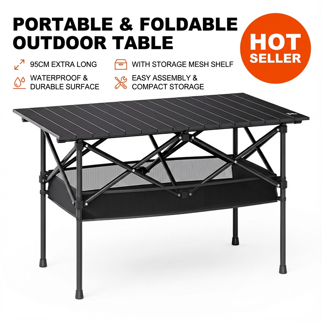 Draagbare opvouwbare buitentaf - Outdoor Furniture Australia recensie en prijs