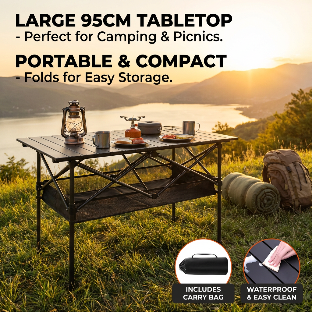 Draagbare opvouwbare buitentaf - Outdoor Furniture Australia recensie en prijs