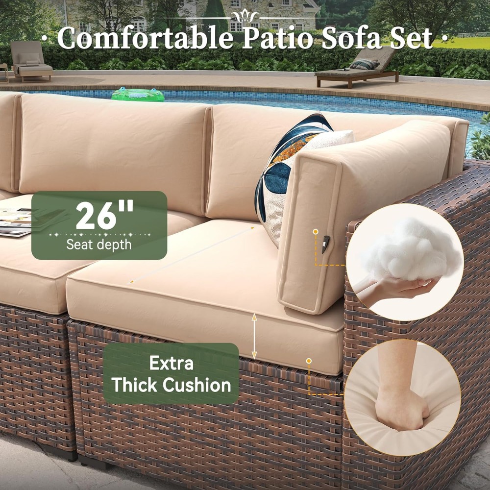 Exclusieve aanbieding: 8-delig - Outdoor Furniture Set With Fire Pit recensie en prijs