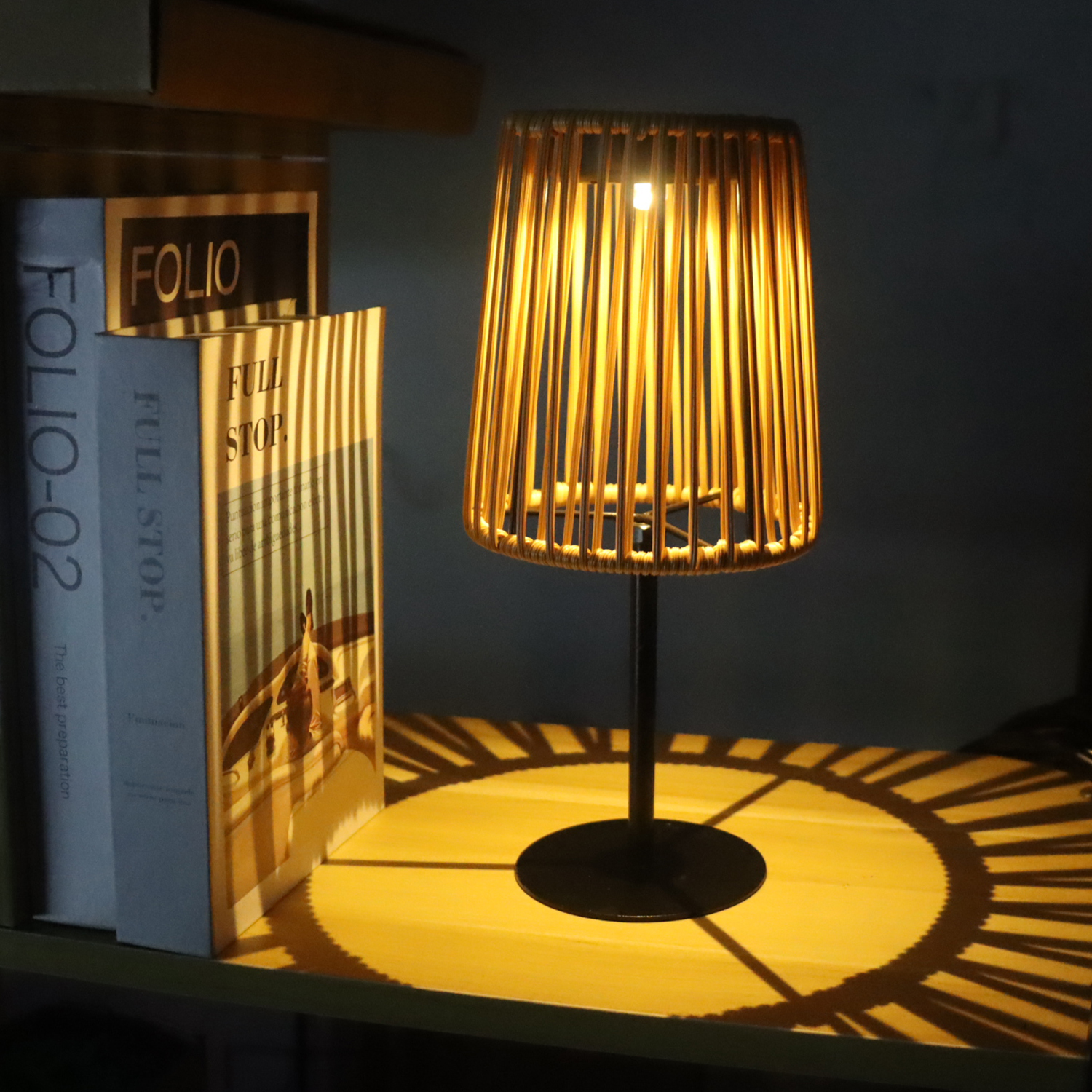 Handgeweven rotan zonnelamp, d - Outdoor Furniture For Cafe recensie en prijs